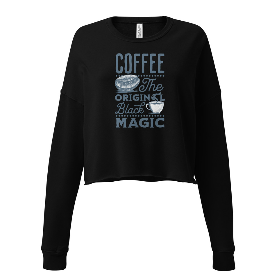 Black Magic Coffee - Simple Cup Women's Cropped Sweatshirt