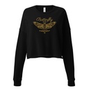 Blue Butterfly - Minimal Women's Cropped Sweatshirt