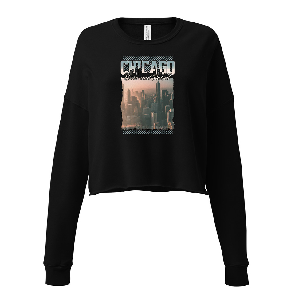 Born and Raised Women's Cropped Sweatshirt