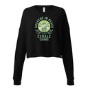 Breathe in peace, exhale chaos Women's Cropped Sweatshirt