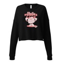 Burger Mascot Women's Cropped Sweatshirt