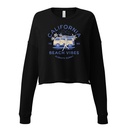 California Beach Vibes - Retro Camper Van Women's Cropped Sweatshirt