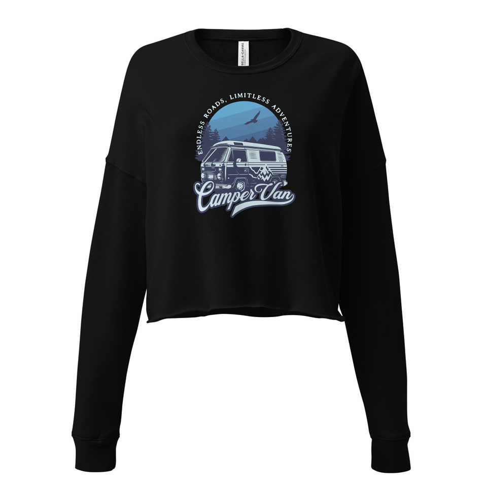 Campervan Women's Cropped Sweatshirt