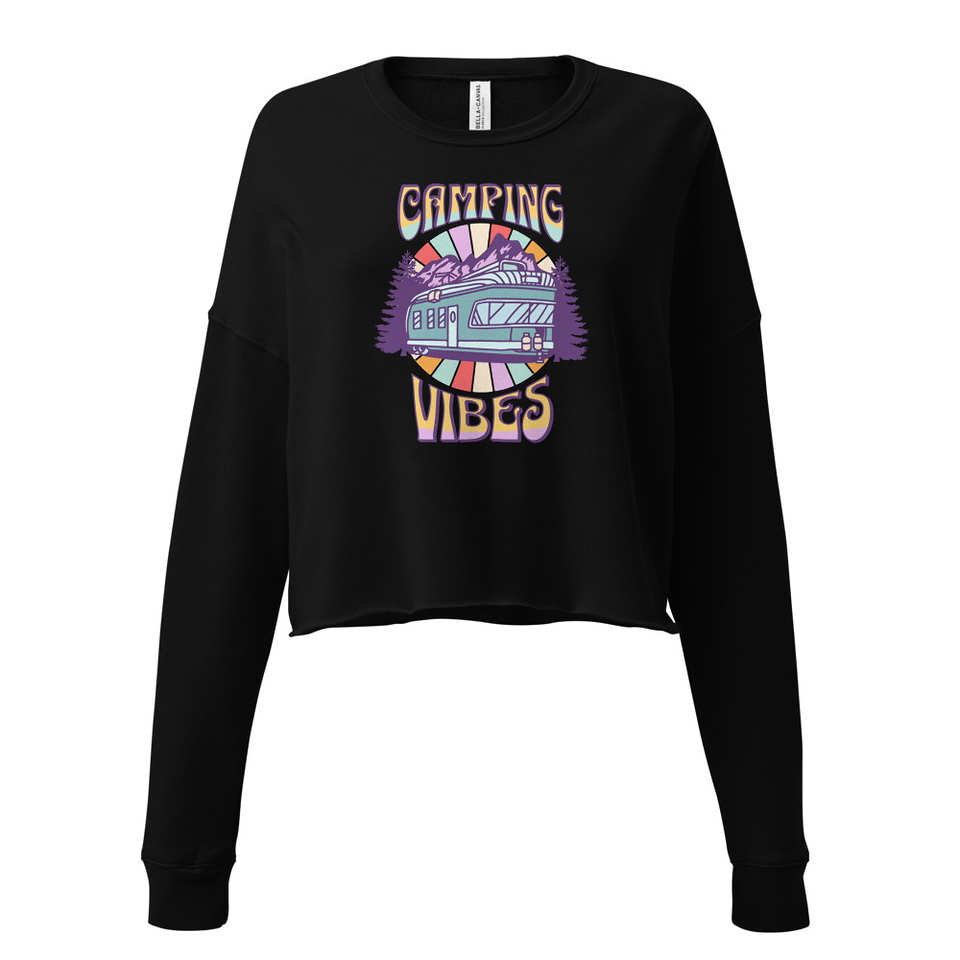 Camping Vibes Women's Cropped Sweatshirt