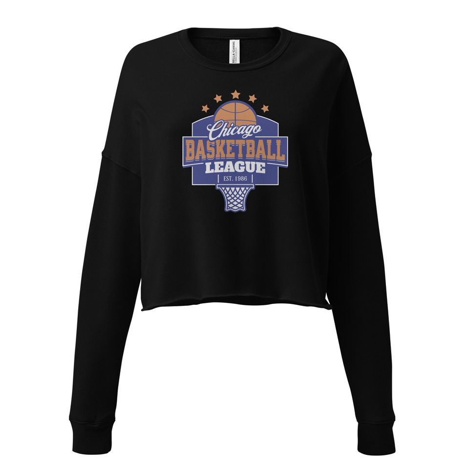 Chicago Basketball League - Athlectic Sports Women's Cropped Sweatshirt