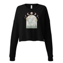 Cottagecore Frog Botanical Women's Cropped Sweatshirt