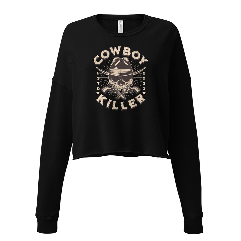 COWBOY KILLER Women's Cropped Sweatshirt