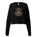 Defend us in battle - Knight with sword Women's Cropped Sweatshirt