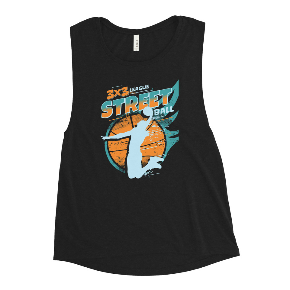 3x3 Basketball League Women's Muscle Tank