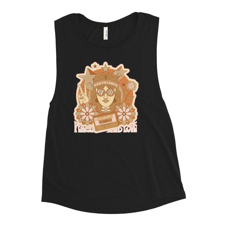60s tee design Women's Muscle Tank