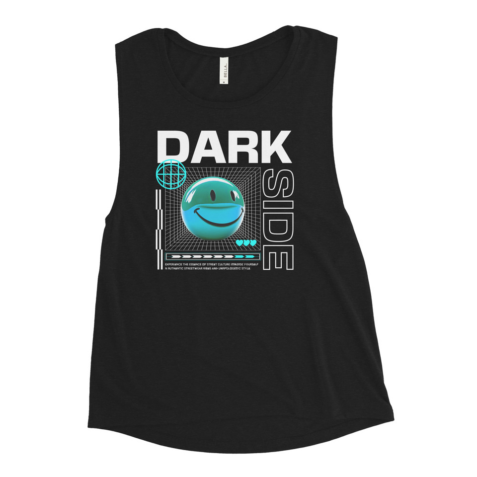 Abstract Y2K Women's Muscle Tank