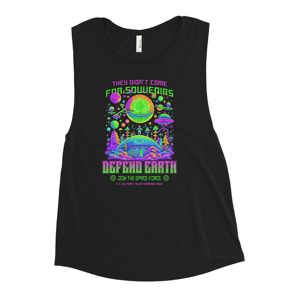 Alien Invasion Women's Muscle Tank