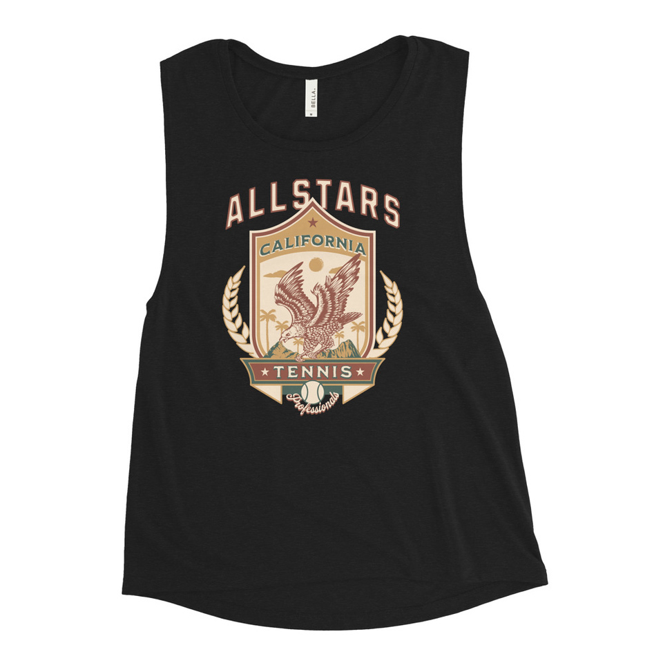 All Stars Tennis - Eagle Badge Women's Muscle Tank