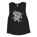 Best Fishing Dad - Typography Women's Muscle Tank