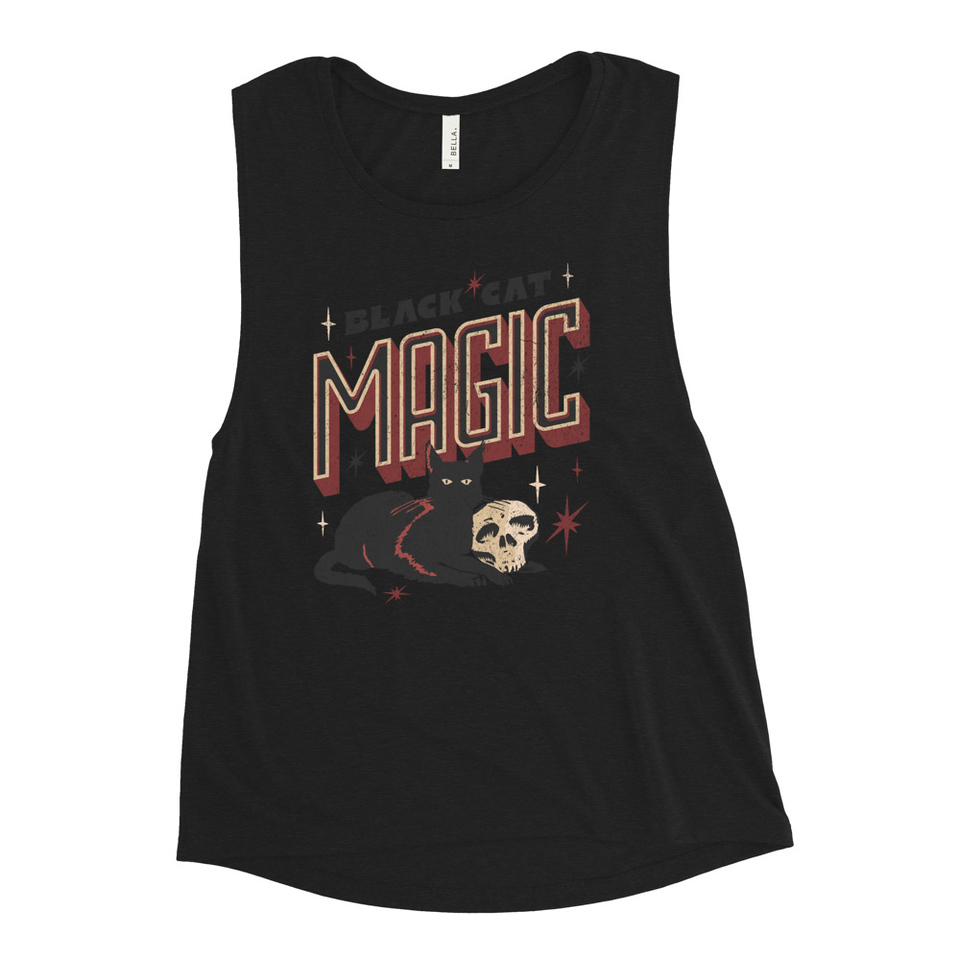 Black Cat Magic Women's Muscle Tank
