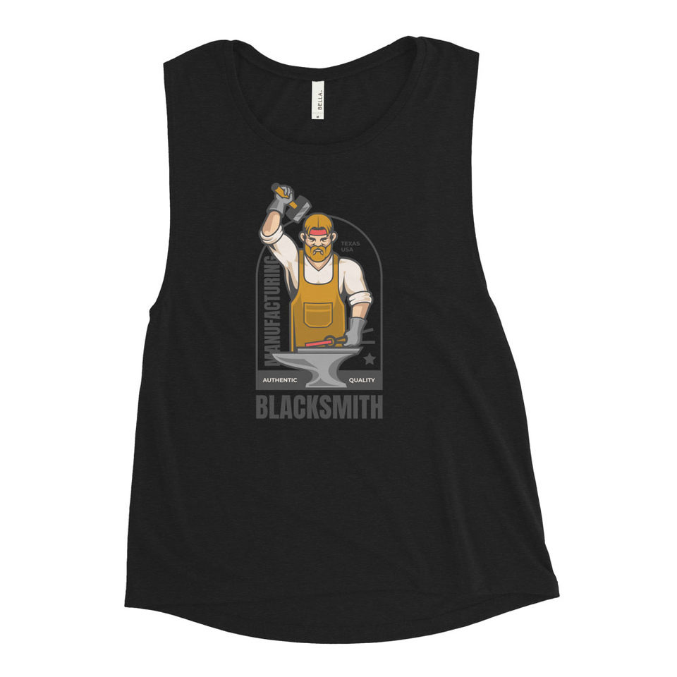 Blacksmith Workshop - Metalwork Women's Muscle Tank
