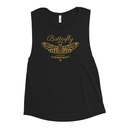 Blue Butterfly - Minimal Women's Muscle Tank