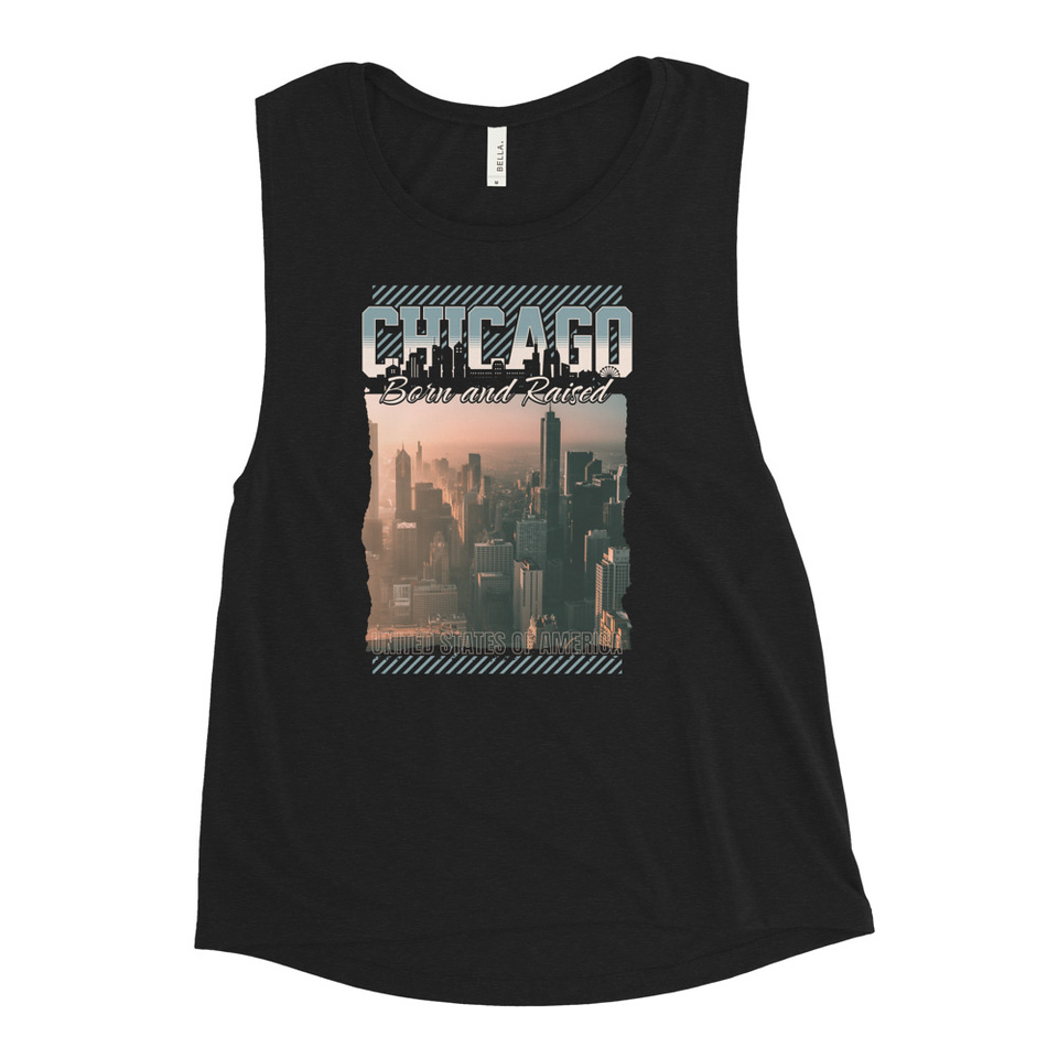 Born and Raised Women's Muscle Tank