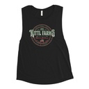 Christmas Tree Farm - Vintage Holiday Badge Women's Muscle Tank