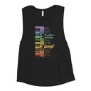 Colorful Retro Keyboard Women's Muscle Tank