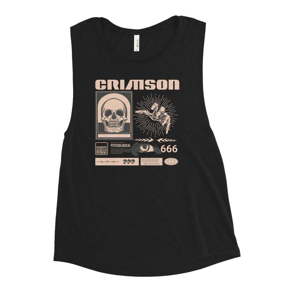 Crimson Women's Muscle Tank