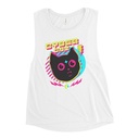 Cyber Cat - Neon Color Women's Muscle Tank
