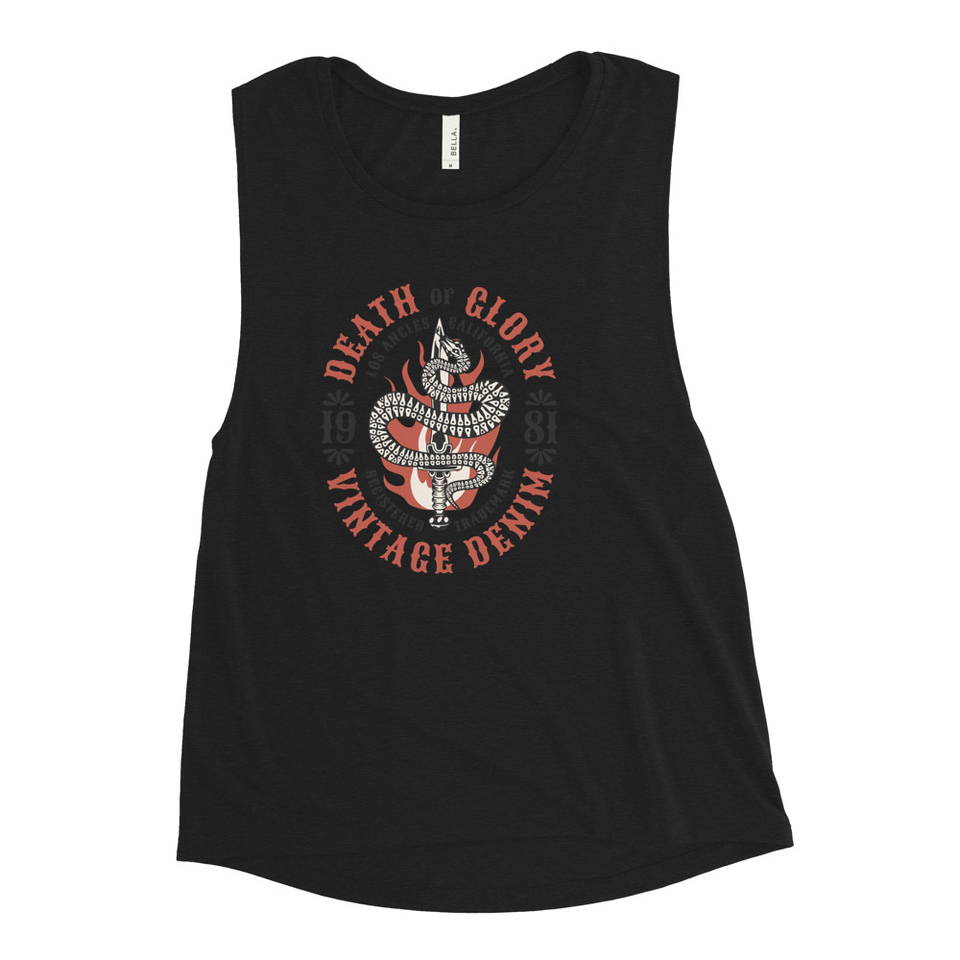 Death or Glory - Sword Snake Women's Muscle Tank