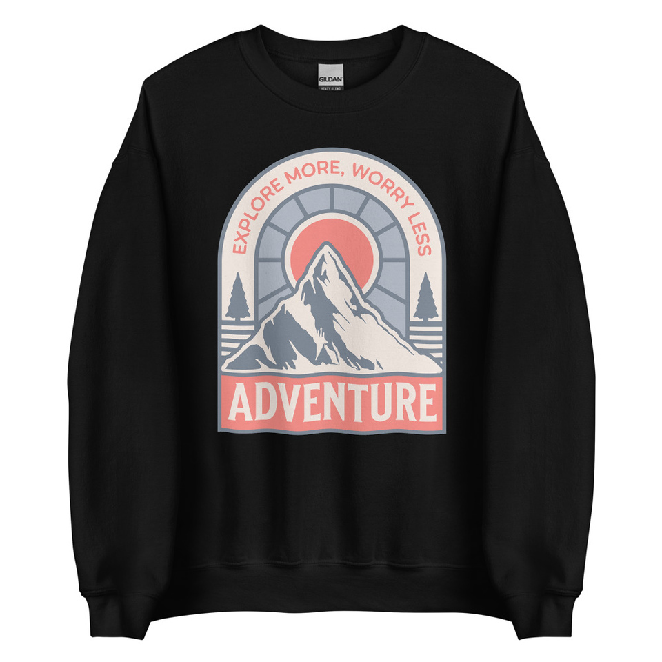 Adventure - Mountain Climbing Unisex Crew Neck Sweatshirt