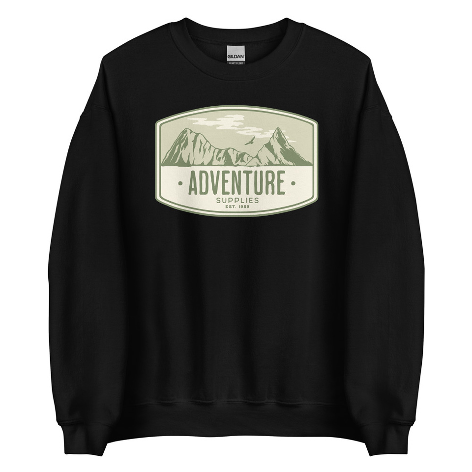 Adventure Supplies - Mountain Unisex Crew Neck Sweatshirt