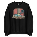 Albuquerque - Retro Hot Air Baloon Unisex Crew Neck Sweatshirt