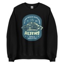 Aliens Outer Space Explorer - UFO Unisex Crew Neck Sweatshirt