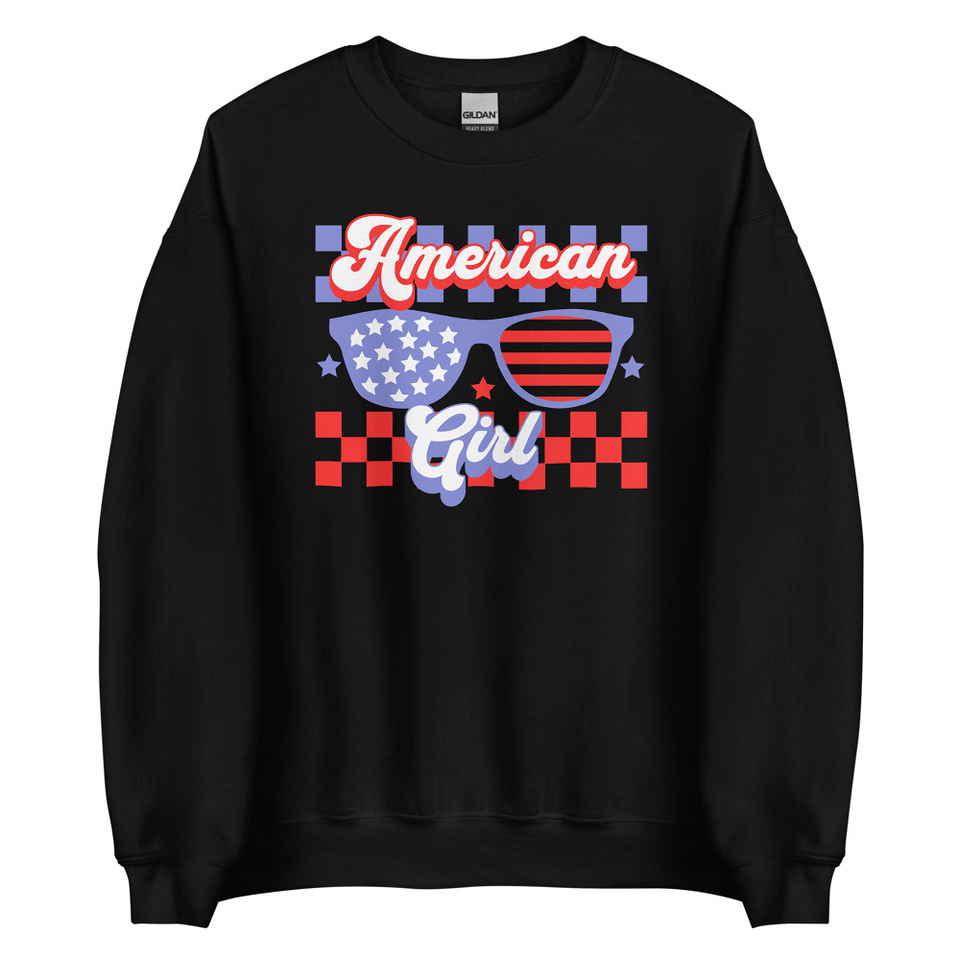American girl Unisex Crew Neck Sweatshirt
