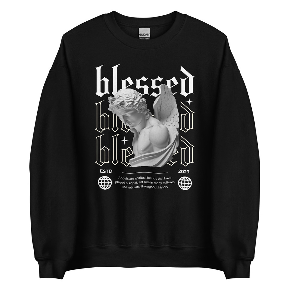 Angel Unisex Crew Neck Sweatshirt