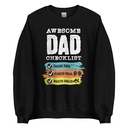 Awesome Dad Checklist Unisex Crew Neck Sweatshirt