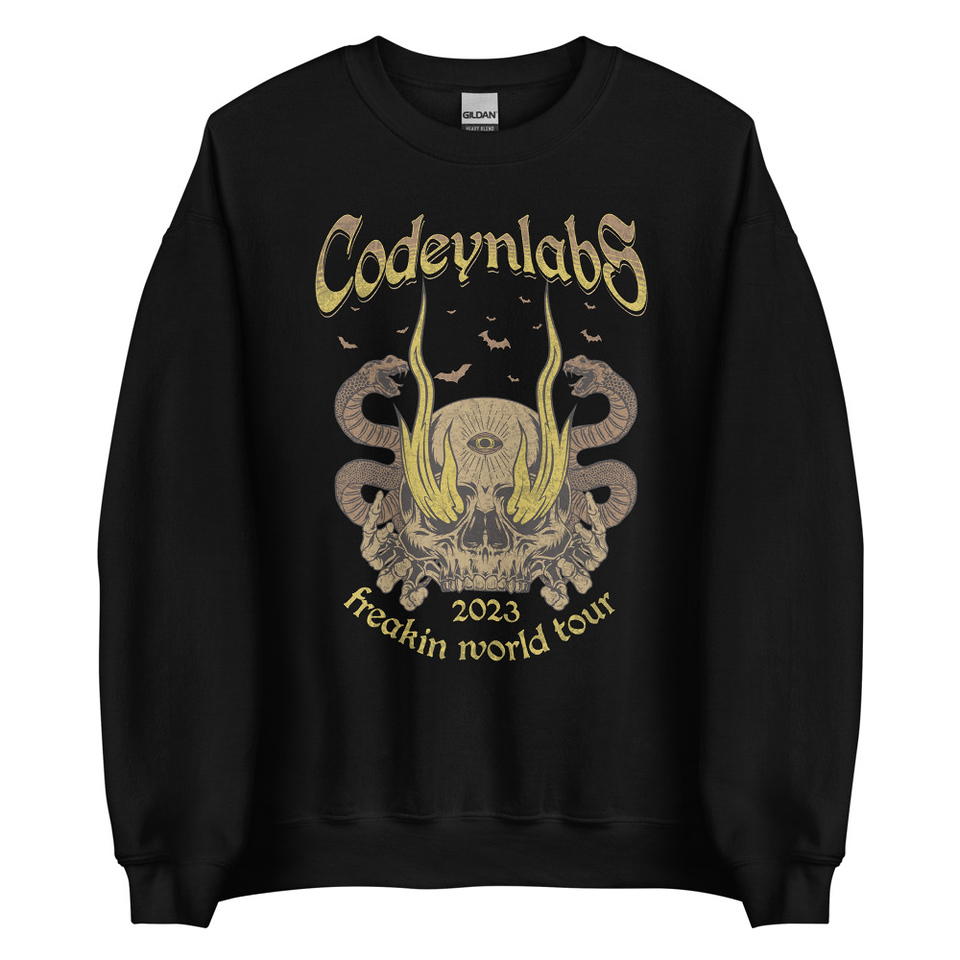 Band Merchandise Tour Illustration Unisex Crew Neck Sweatshirt