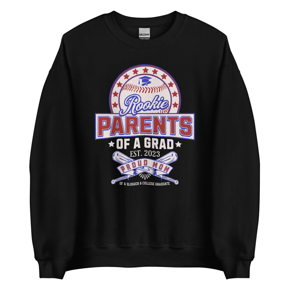 Baseball Mom Of A Graduate Unisex Crew Neck Sweatshirt
