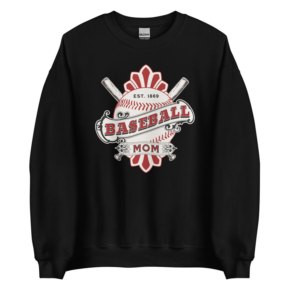 Baseball Mom Unisex Crew Neck Sweatshirt