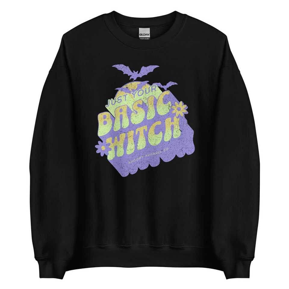 Basic Witch - Halloween Unisex Crew Neck Sweatshirt