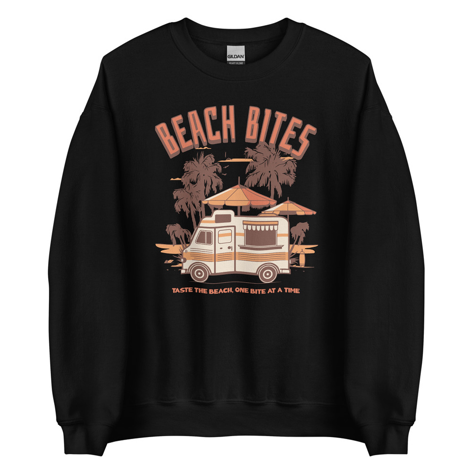 Beach Bites Unisex Crew Neck Sweatshirt