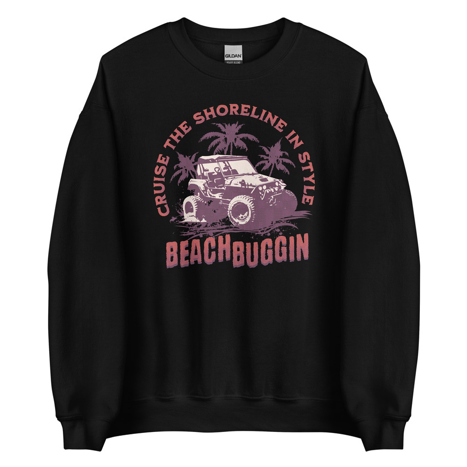 BEACH BUGGIN Unisex Crew Neck Sweatshirt