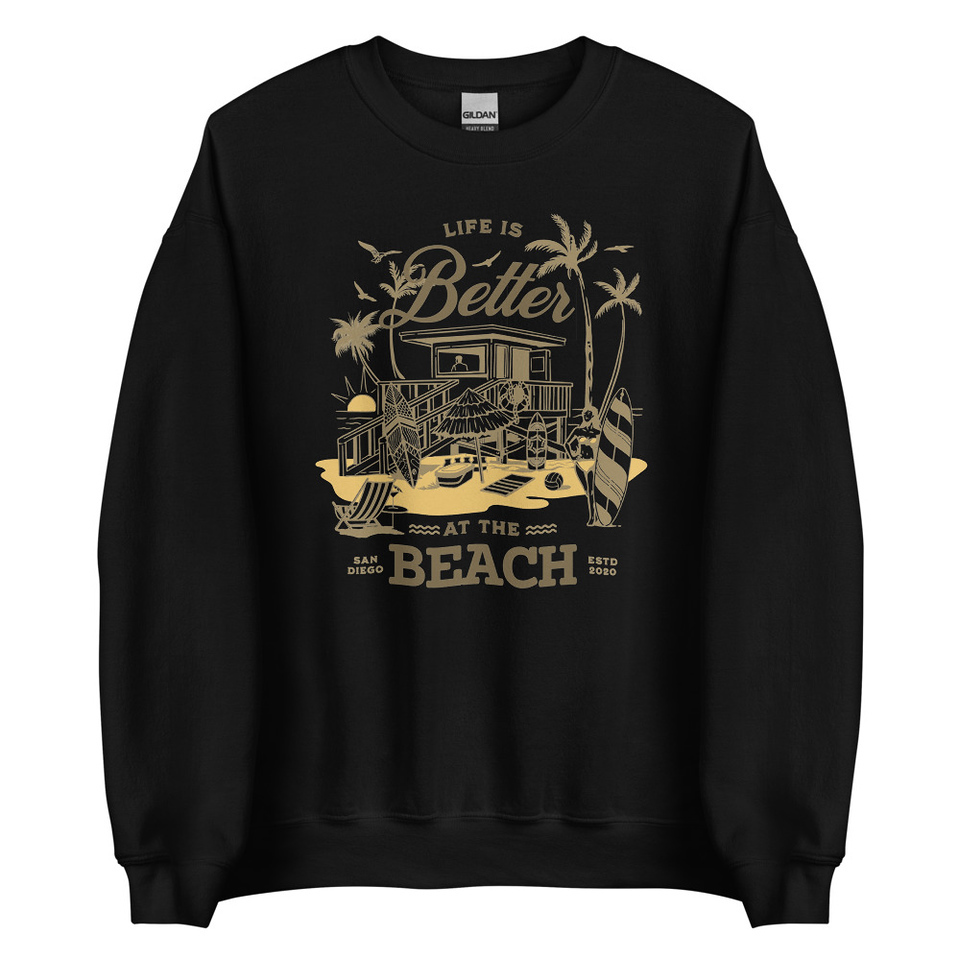 Beach Life - Outdoor Unisex Crew Neck Sweatshirt