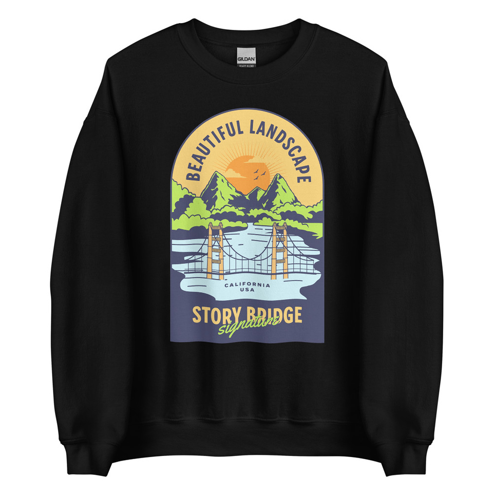 Beautiful Landscape - Outdoor Unisex Crew Neck Sweatshirt