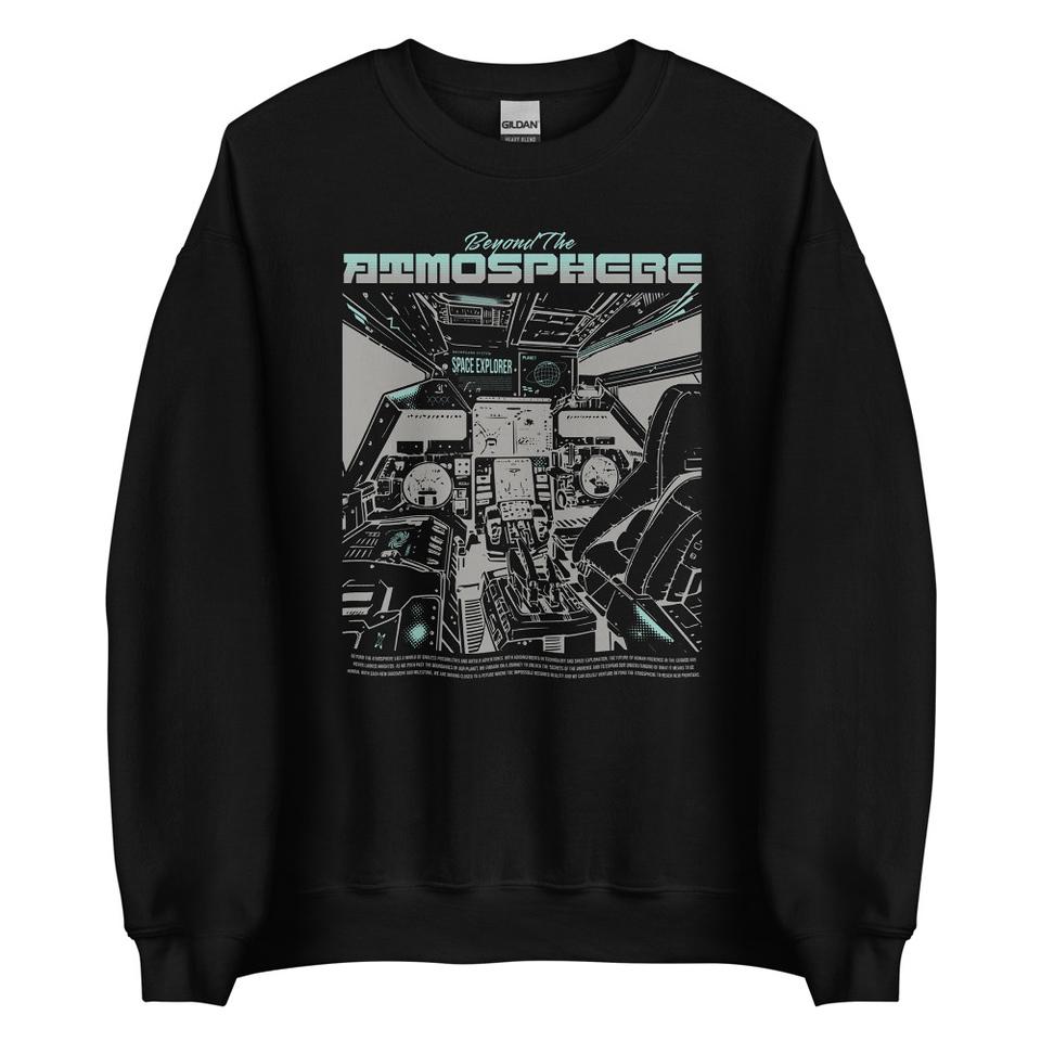 Beyond The Atmosphere Unisex Crew Neck Sweatshirt