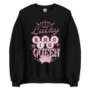 Bingo Queen - Retro Crown Unisex Crew Neck Sweatshirt