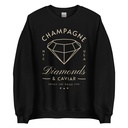 Black Diamonds - Elegant Unisex Crew Neck Sweatshirt