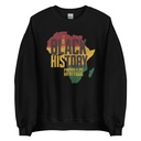 Black History - Heritage Map Unisex Crew Neck Sweatshirt
