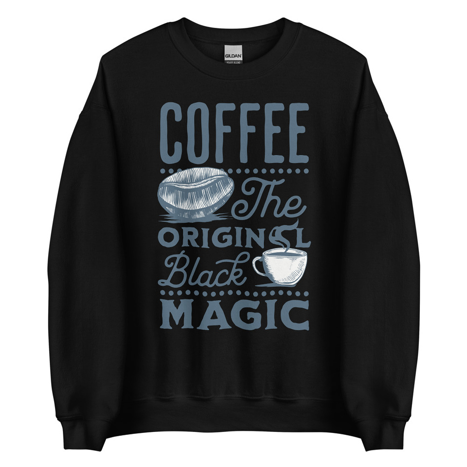 Black Magic Coffee - Simple Cup Unisex Crew Neck Sweatshirt