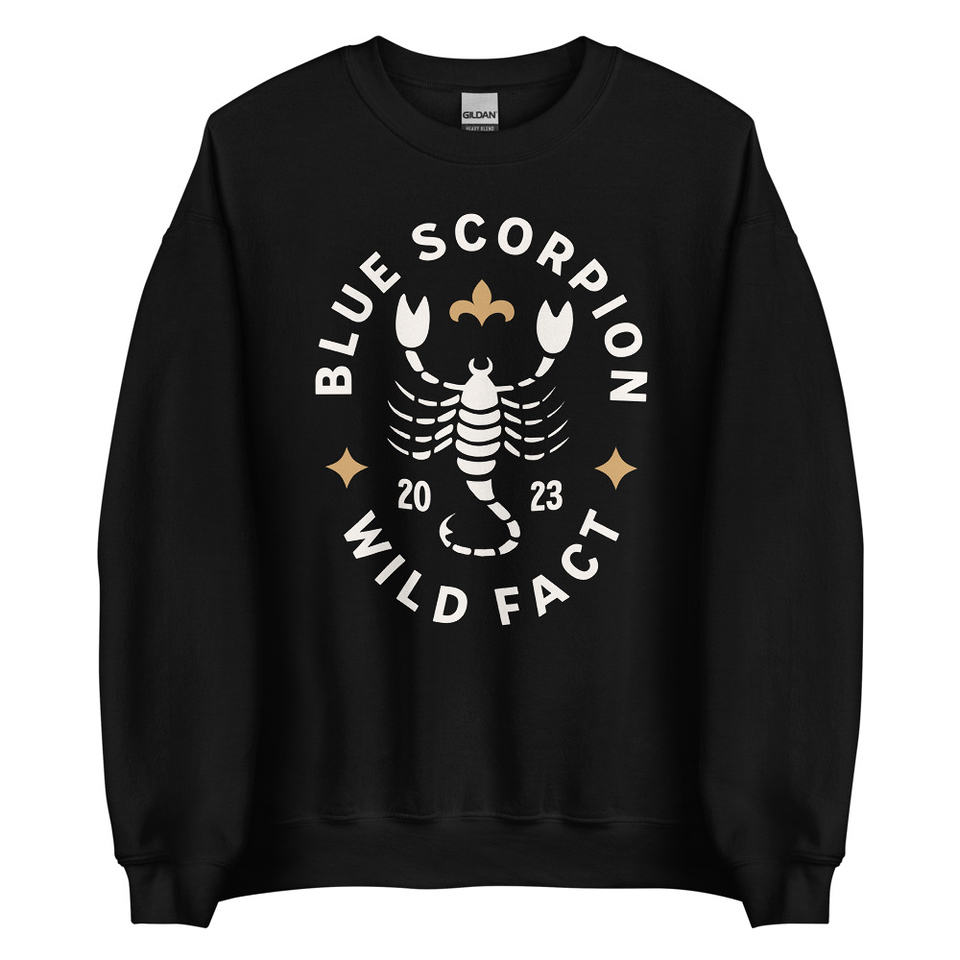Blue Scorpion - Wildlife Animal Unisex Crew Neck Sweatshirt
