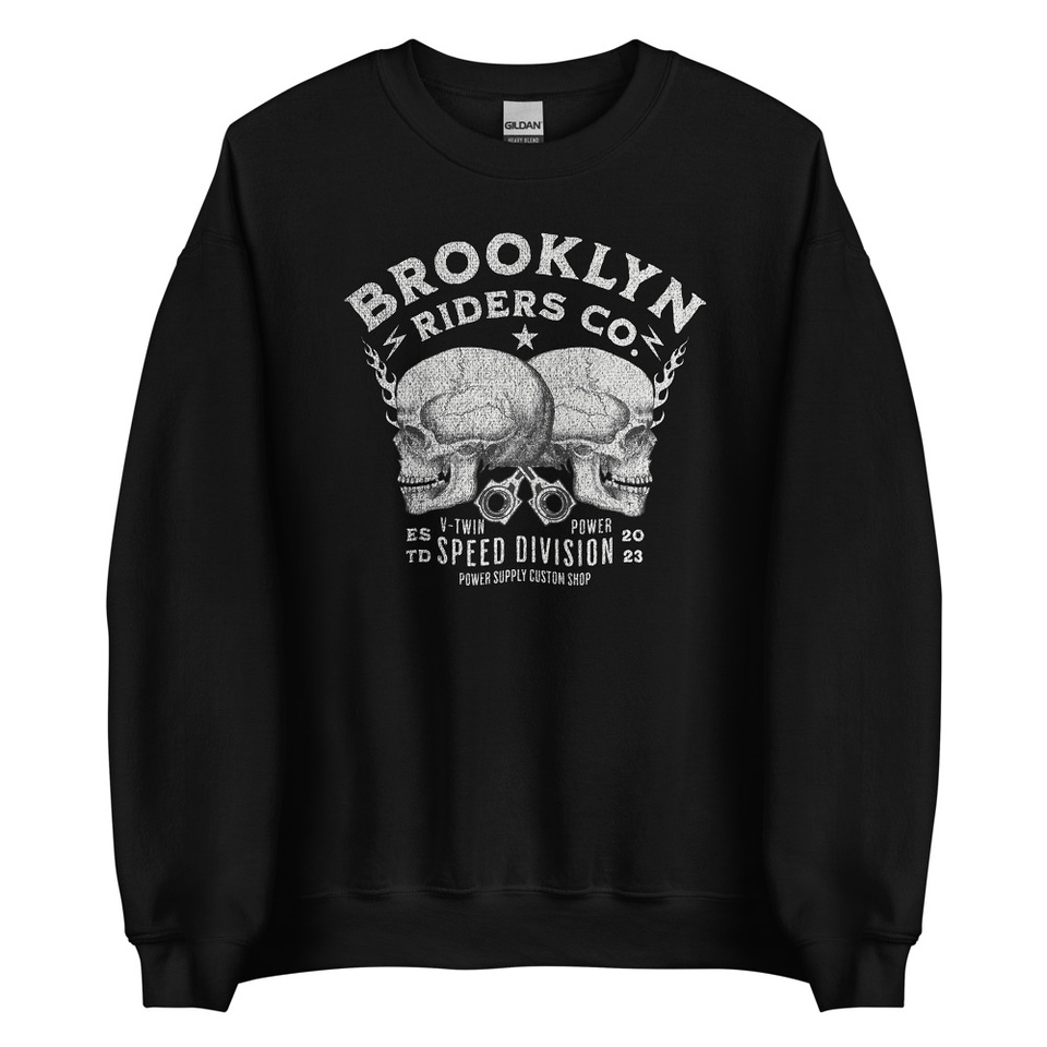 BROOKLYN NEWYOR RIDERS CO Unisex Crew Neck Sweatshirt