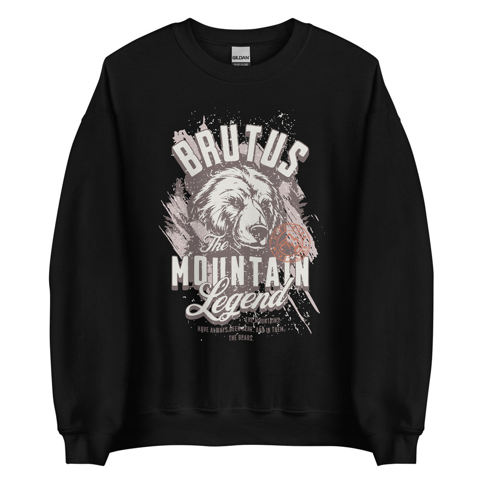 Brutus Mountain Legend Unisex Crew Neck Sweatshirt